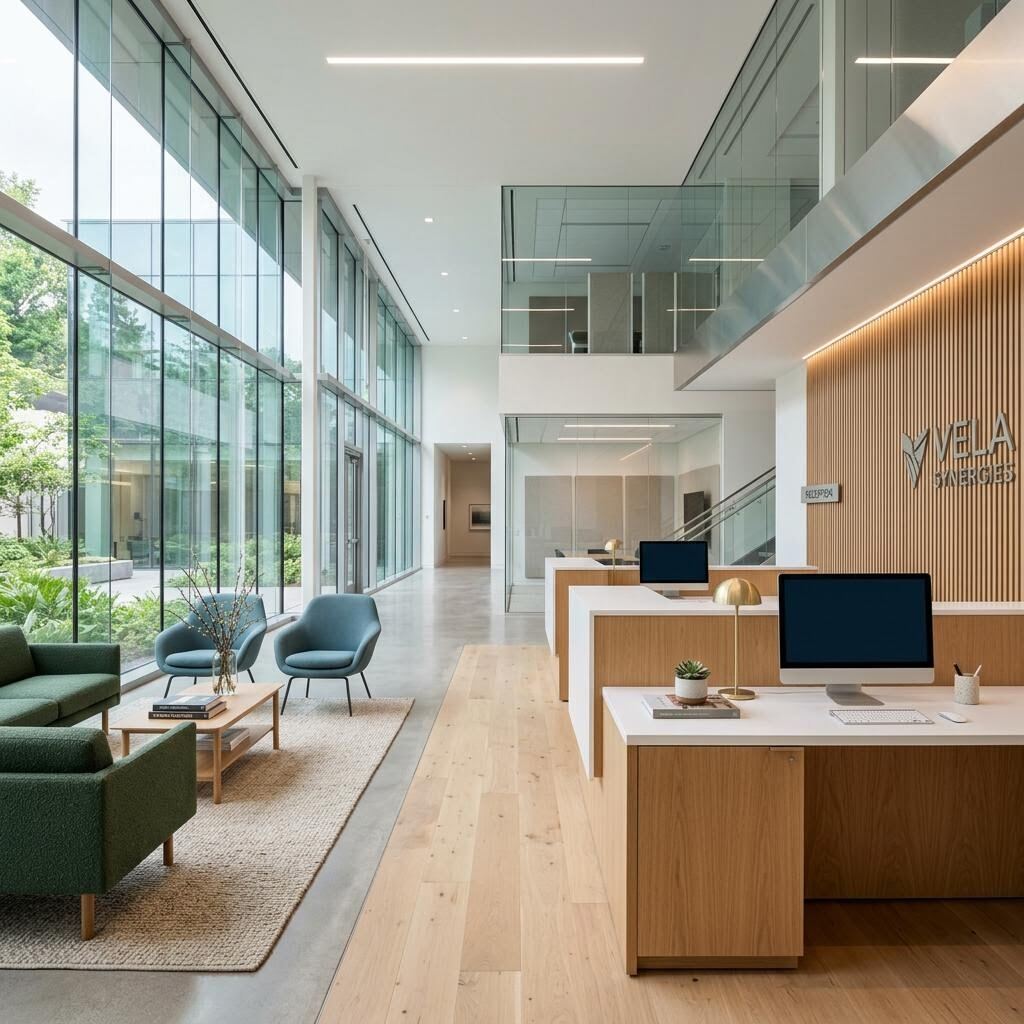 Clean modern office